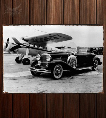 Металлическая табличка Duesenberg SJ 496 2511 Torpedo Phaeton by Brunn